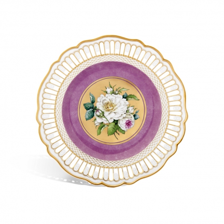 Plato de pared Rosas, d 26 cm